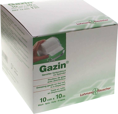 GAZIN Verbandmull 10 cmx10 m 8fach