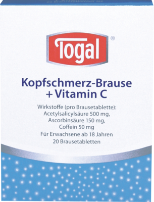 TOGAL Kopfschmerz-Brause + Vit.C Brausetabletten