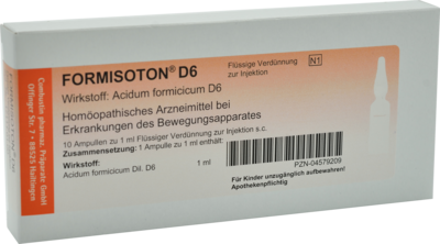 FORMISOTON D 6 Ampullen