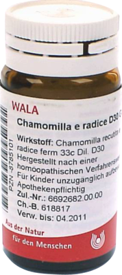 CHAMOMILLA E radice D 30 Globuli