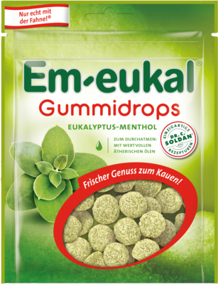 EM-EUKAL Gummidrops Eukalyptus-Menthol zuckerhalt.