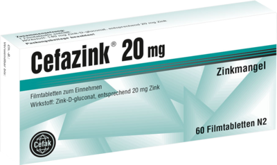 CEFAZINK 20 mg Filmtabletten