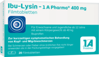 IBU-LYSIN 1A Pharma 400 mg Filmtabletten